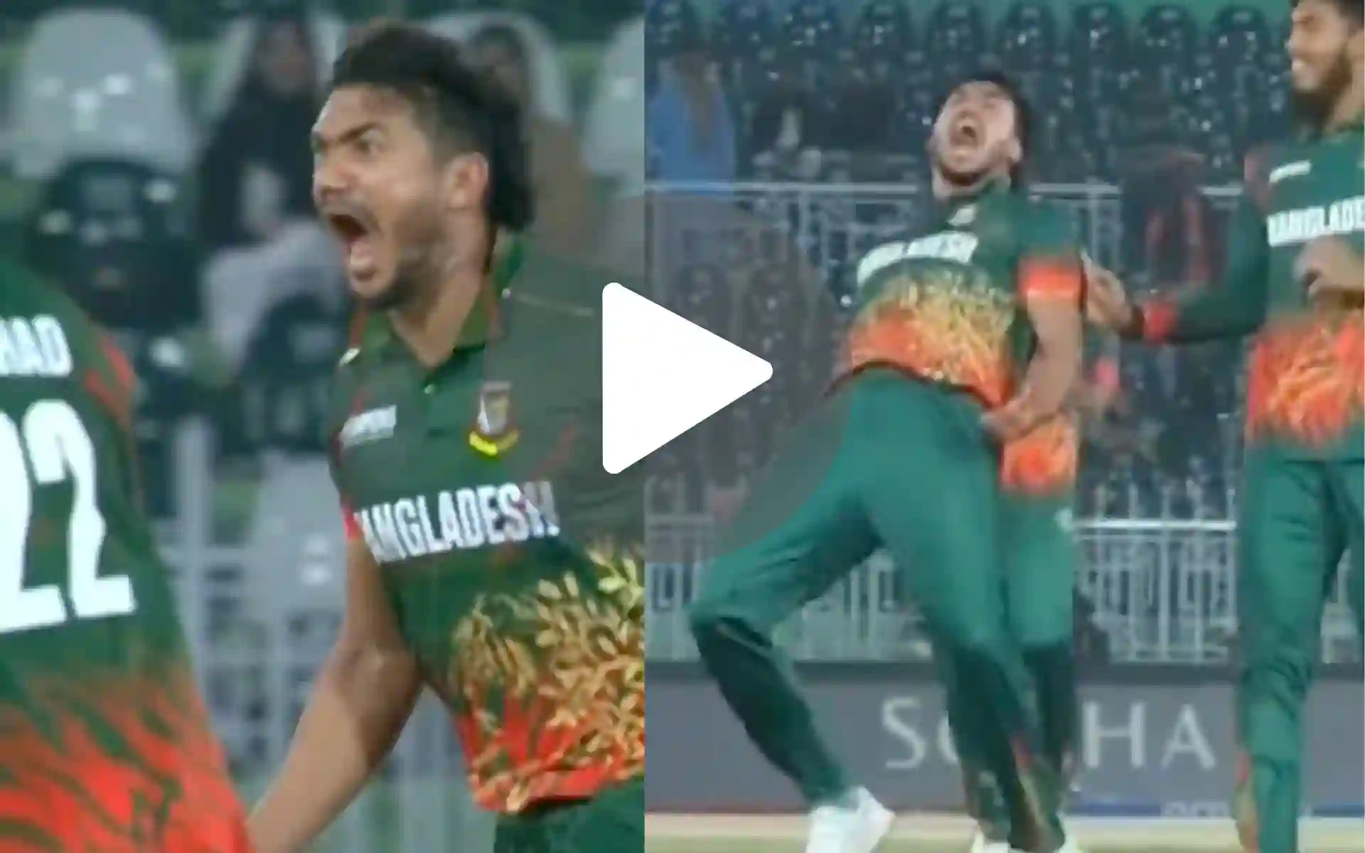 [Watch] Taskin Ahmed Roars Like A Lion As He Bamboozles Will Young With A Ripper